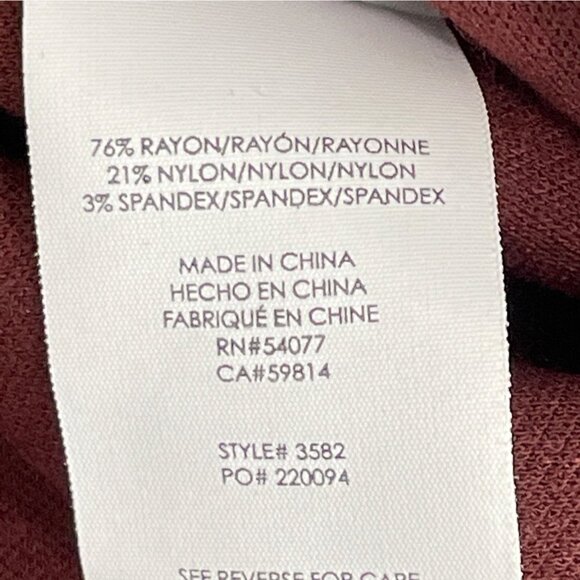 CABI Boss Pencil Skirt Currant (Maroon) Size 2 #3582 EUC - Picture 6 of 7